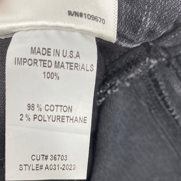 Agolde Distressed Denim Pencil Skirt Sz 25 - Picture 8 of 8